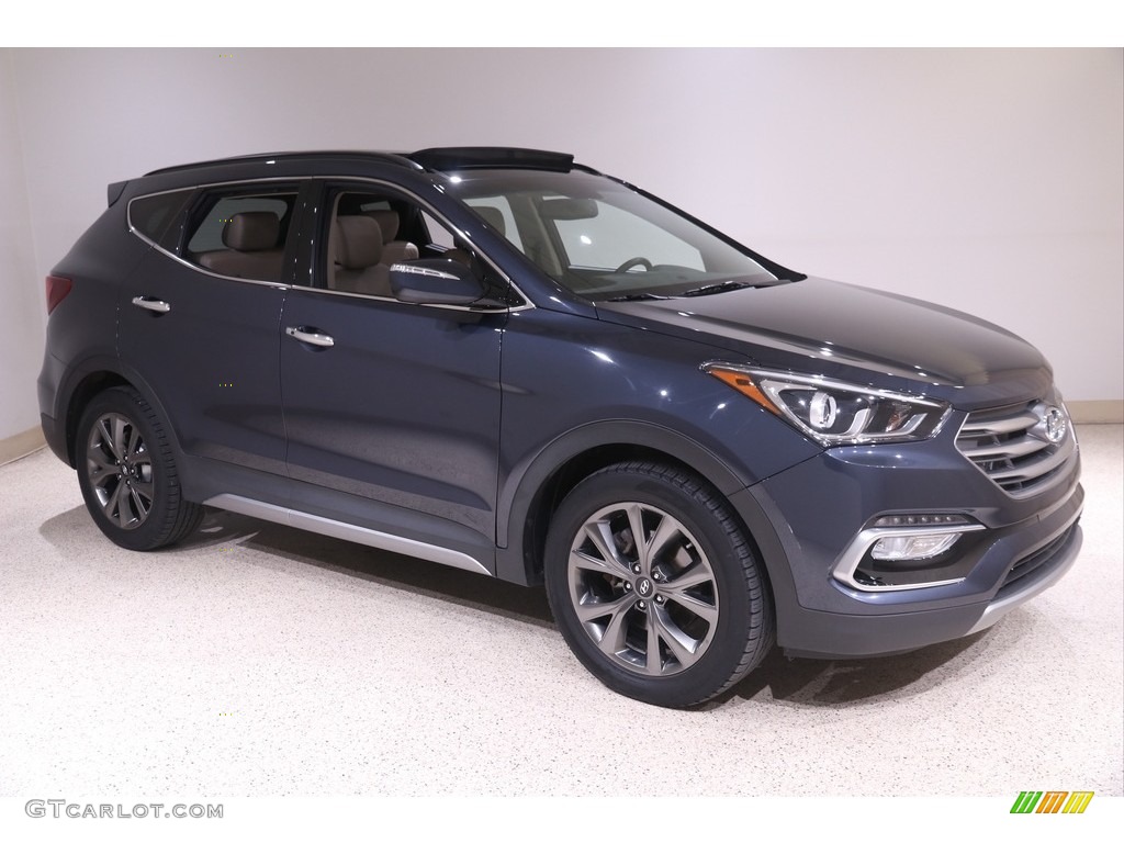 2017 Santa Fe Sport 2.0T Ulitimate AWD - Marlin Blue / Beige photo #1