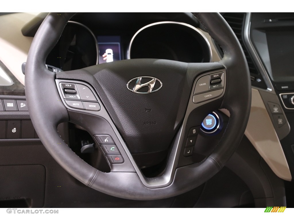 2017 Hyundai Santa Fe Sport 2.0T Ulitimate AWD Beige Steering Wheel Photo #141314187