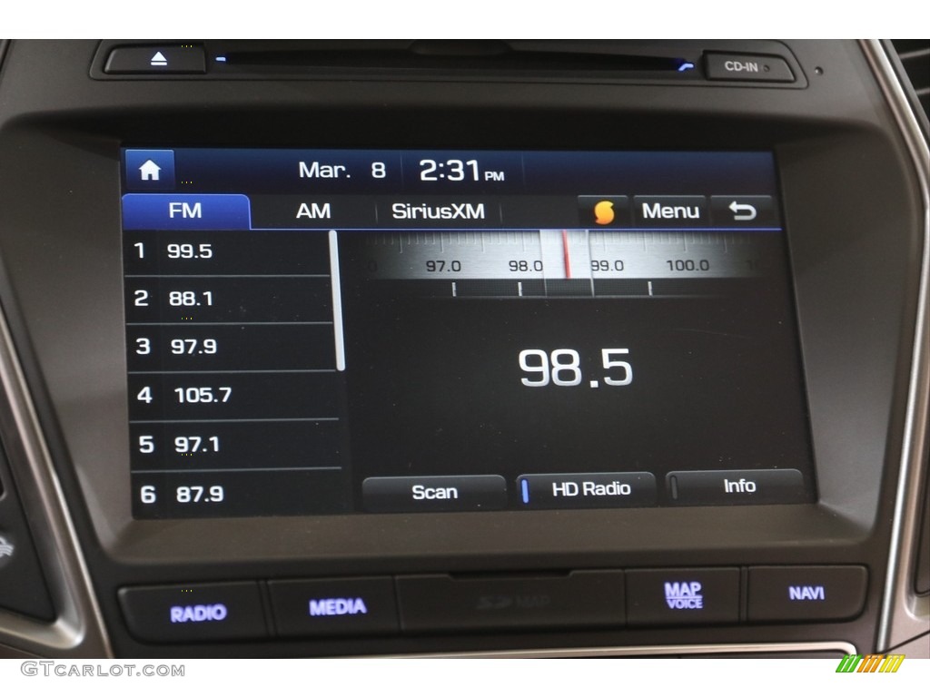 2017 Hyundai Santa Fe Sport 2.0T Ulitimate AWD Audio System Photo #141314292