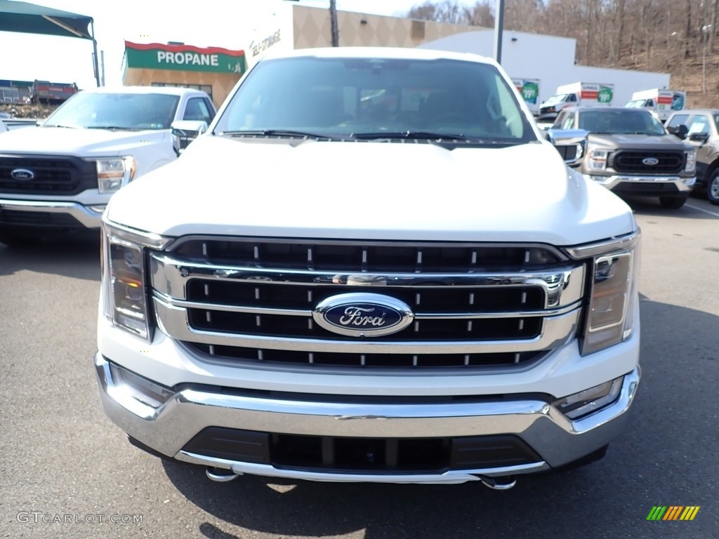 2021 F150 Lariat SuperCrew 4x4 - Star White / Black photo #3