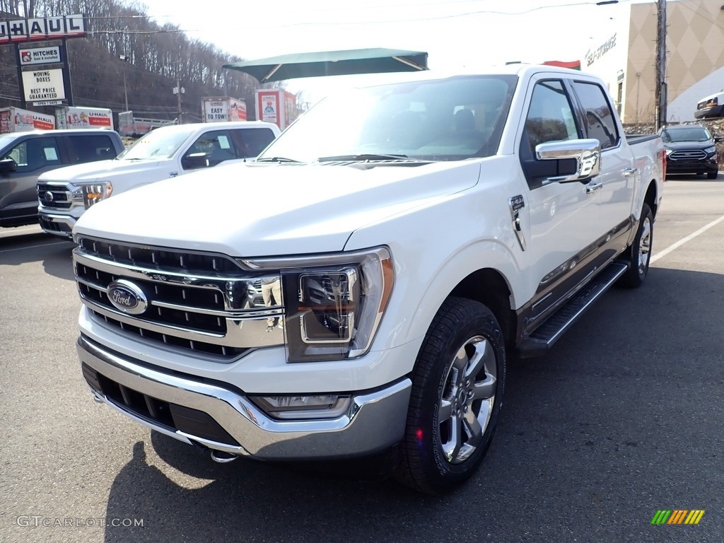2021 F150 Lariat SuperCrew 4x4 - Star White / Black photo #4