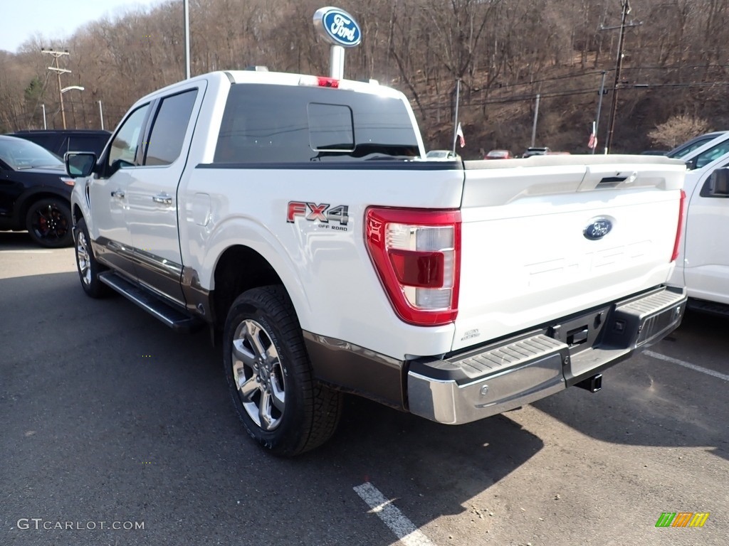2021 F150 Lariat SuperCrew 4x4 - Star White / Black photo #5