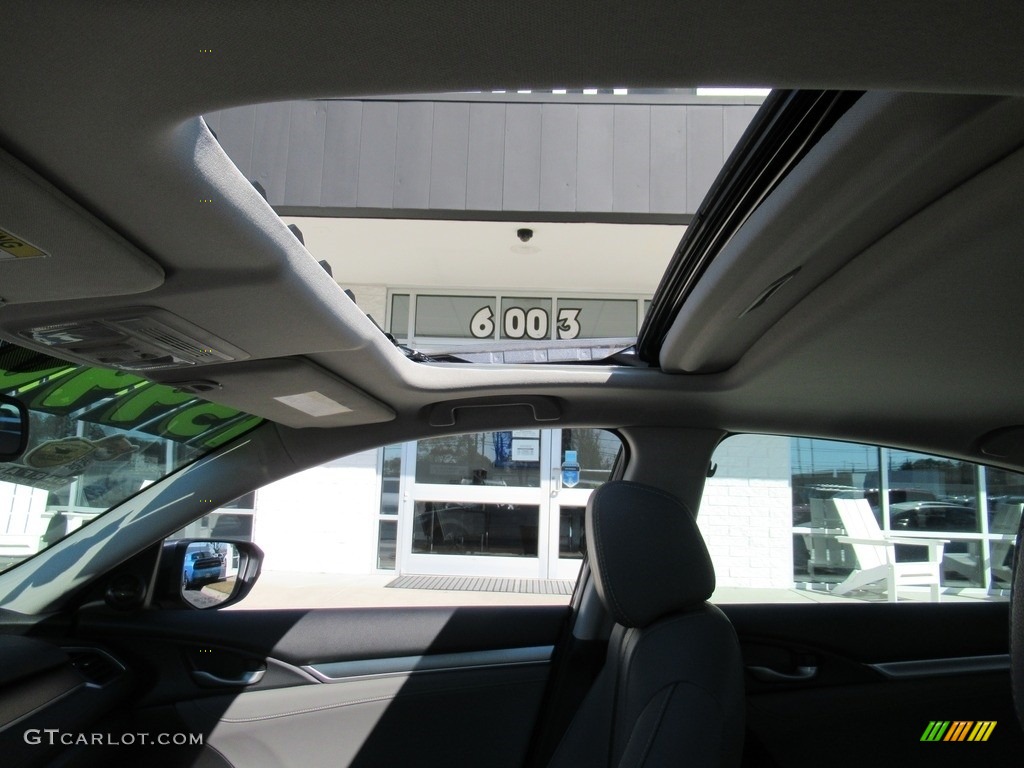 2017 Civic EX-L Sedan - Modern Steel Metallic / Ivory photo #15