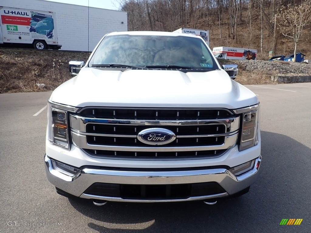 2021 F150 Lariat SuperCrew 4x4 - Star White / Baja Tan photo #4