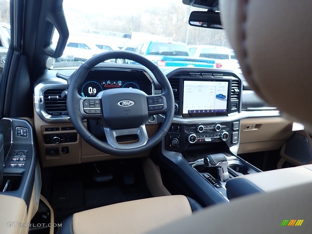 2021 F150 Lariat SuperCrew 4x4 - Star White / Baja Tan photo #10