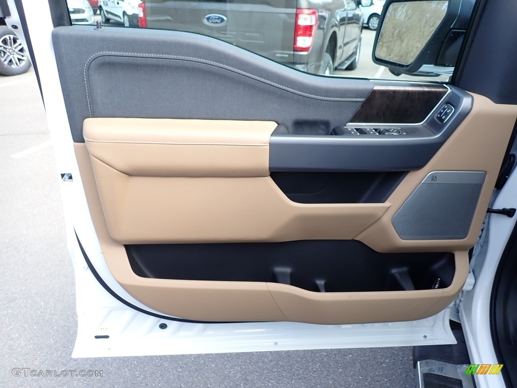 2021 F150 Lariat SuperCrew 4x4 - Star White / Baja Tan photo #12