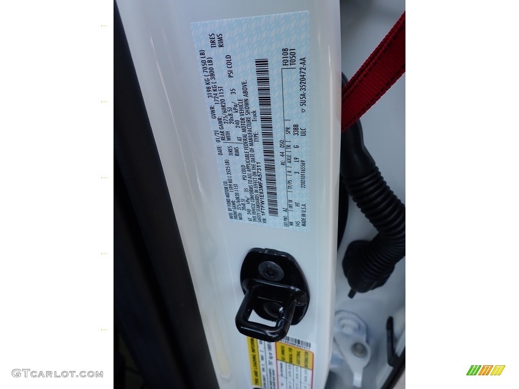 2021 F150 Lariat SuperCrew 4x4 - Star White / Baja Tan photo #13