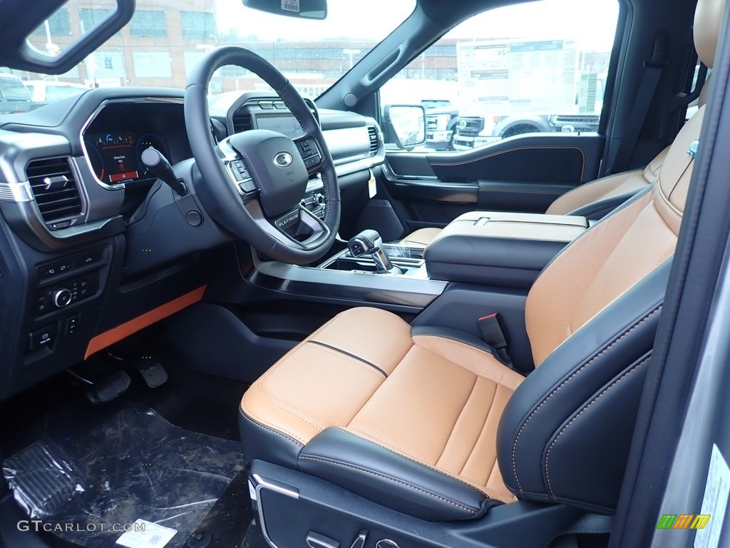 Platinum Unique Carmelo Interior 2021 Ford F150 Platinum SuperCrew 4x4 Photo #141315760