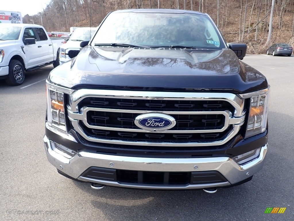 2021 F150 XLT SuperCrew 4x4 - Antimatter Blue / Medium Dark Slate photo #4