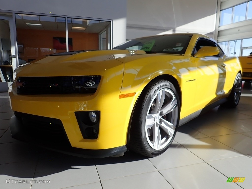 2013 Camaro ZL1 - Rally Yellow / Black photo #2