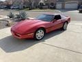 1990 Bright Red Chevrolet Corvette Coupe #141306342