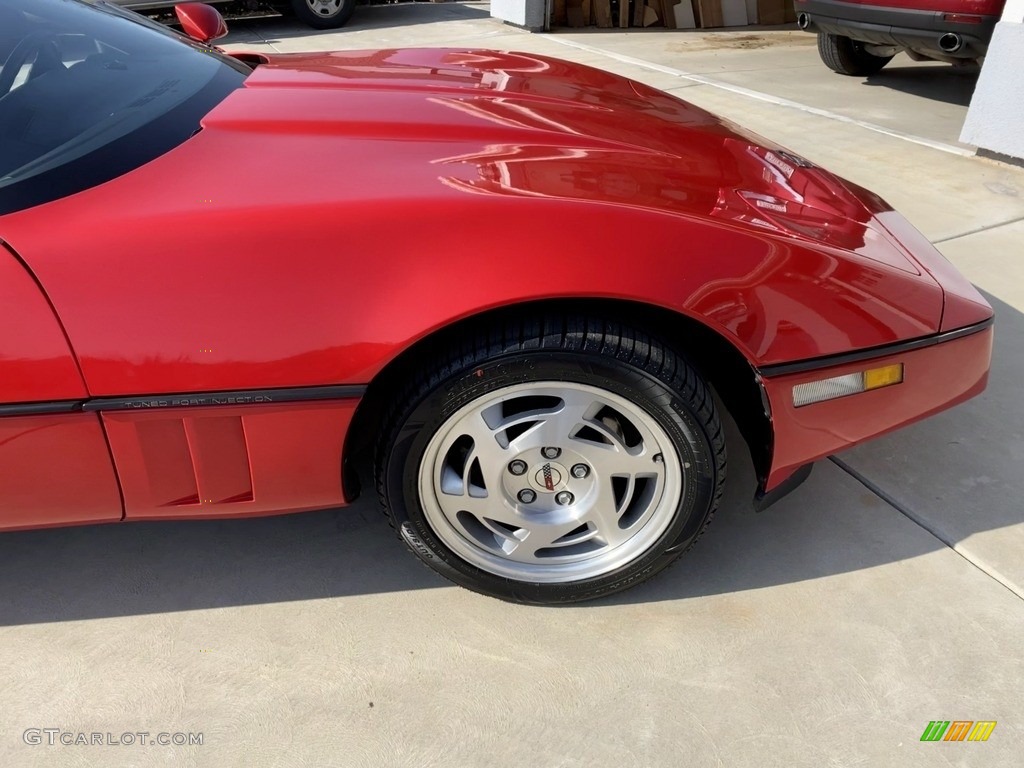 1990 Corvette Coupe - Bright Red / Black photo #5