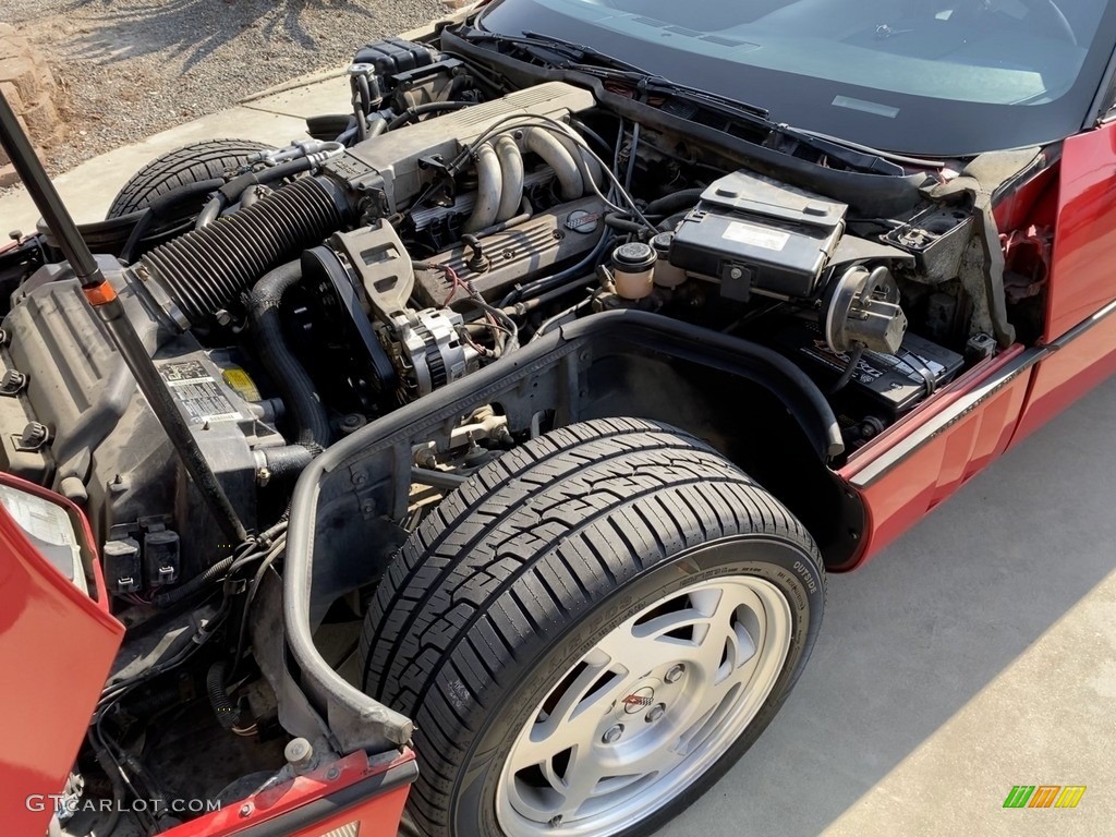 1990 Corvette Coupe - Bright Red / Black photo #11