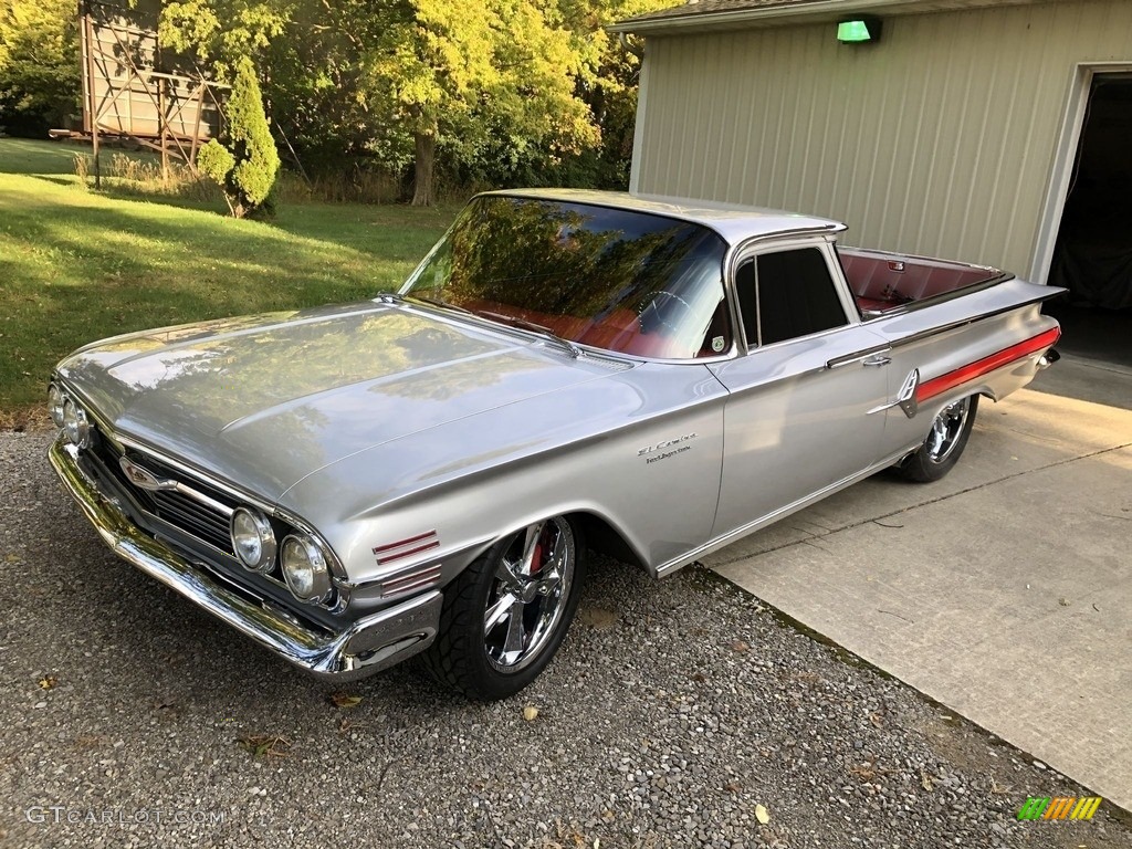 Silver 1960 Chevrolet El Camino Custom Restomod Exterior Photo #141318894