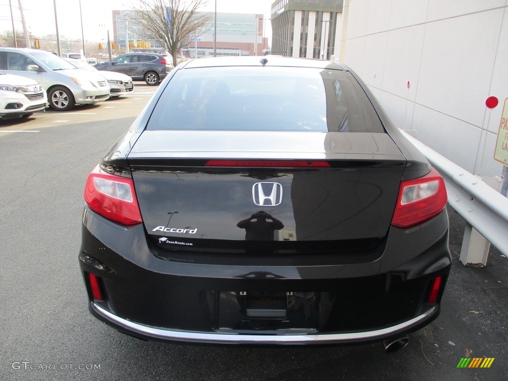 2014 Accord EX-L Coupe - Crystal Black Pearl / Black photo #4