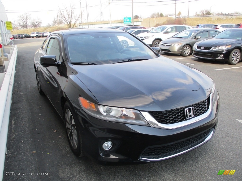 2014 Accord EX-L Coupe - Crystal Black Pearl / Black photo #7