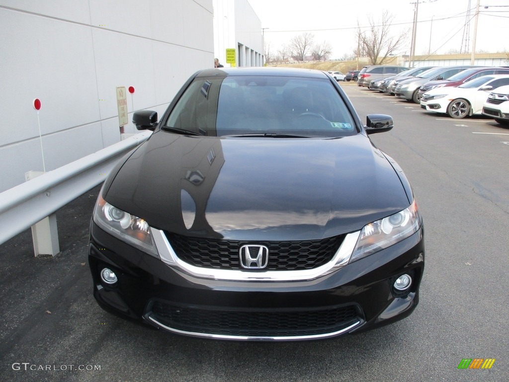 2014 Accord EX-L Coupe - Crystal Black Pearl / Black photo #8