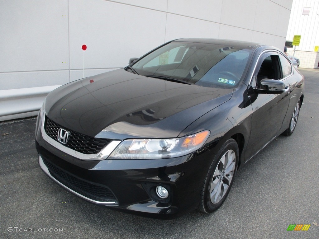 2014 Accord EX-L Coupe - Crystal Black Pearl / Black photo #9