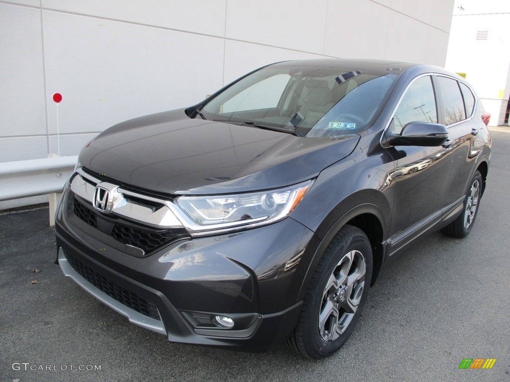 2018 CR-V EX AWD - Gunmetal Metallic / Gray photo #9