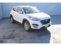 2021 White Cream Hyundai Tucson SE  photo #2