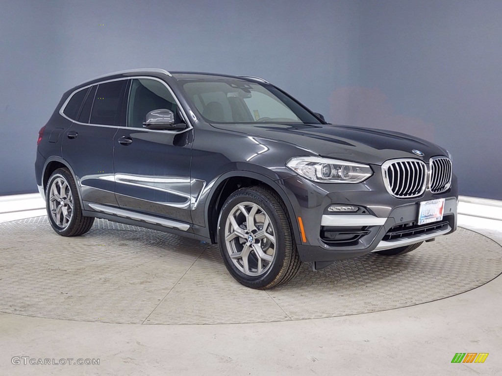 2021 X3 sDrive30i - Dark Graphite Metallic / Black photo #27