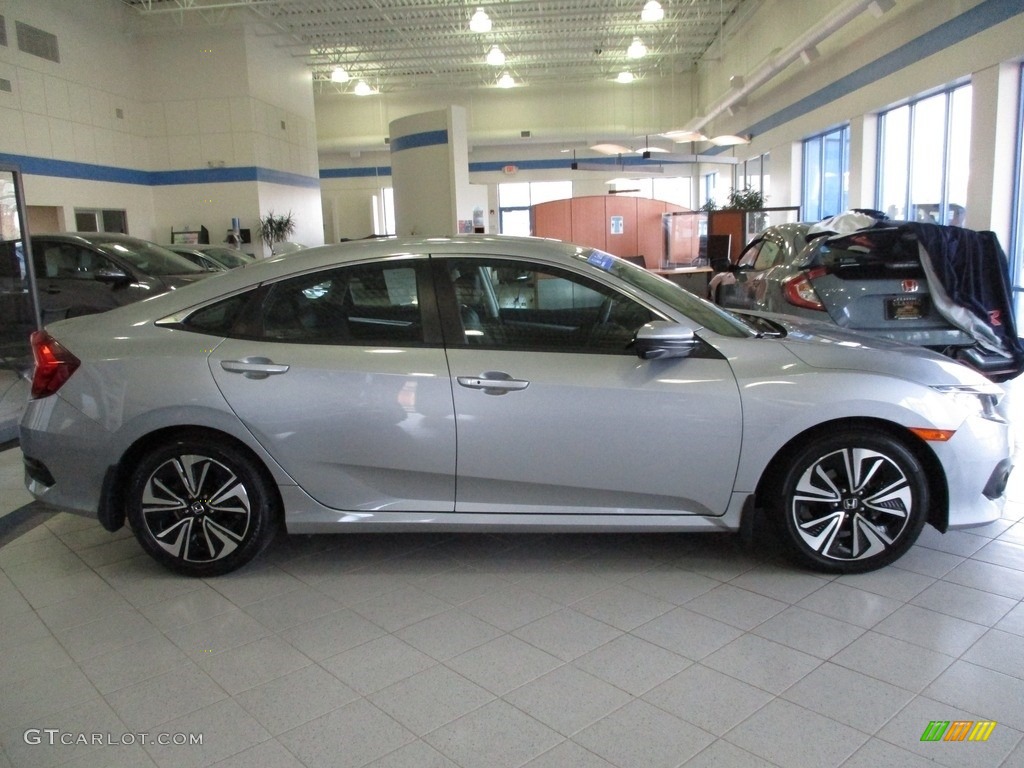 Lunar Silver Metallic 2018 Honda Civic EX-L Sedan Exterior Photo #141323975