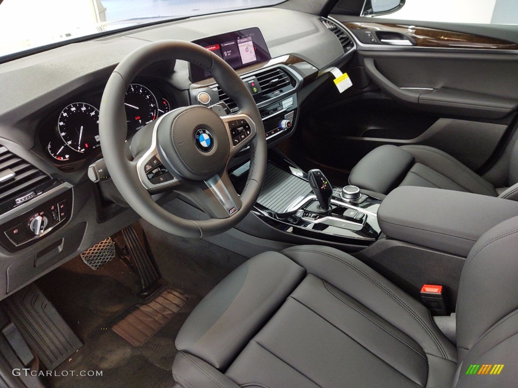Black Interior 2021 BMW X3 sDrive30i Photo #141324340
