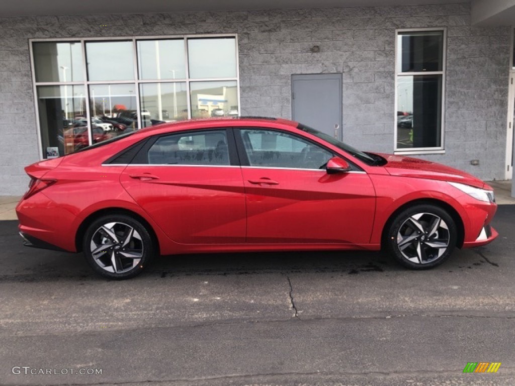2021 Elantra SEL - Calypso Red / Black photo #2
