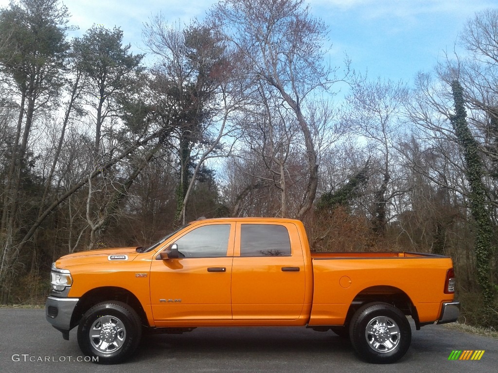 2021 2500 Tradesman Crew Cab 4x4 - Omaha Orange / Black photo #1