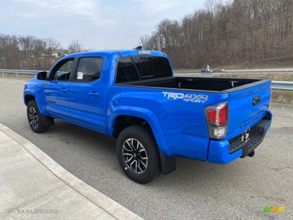 2021 Tacoma TRD Sport Double Cab 4x4 - Voodoo Blue / TRD Cement/Black photo #2