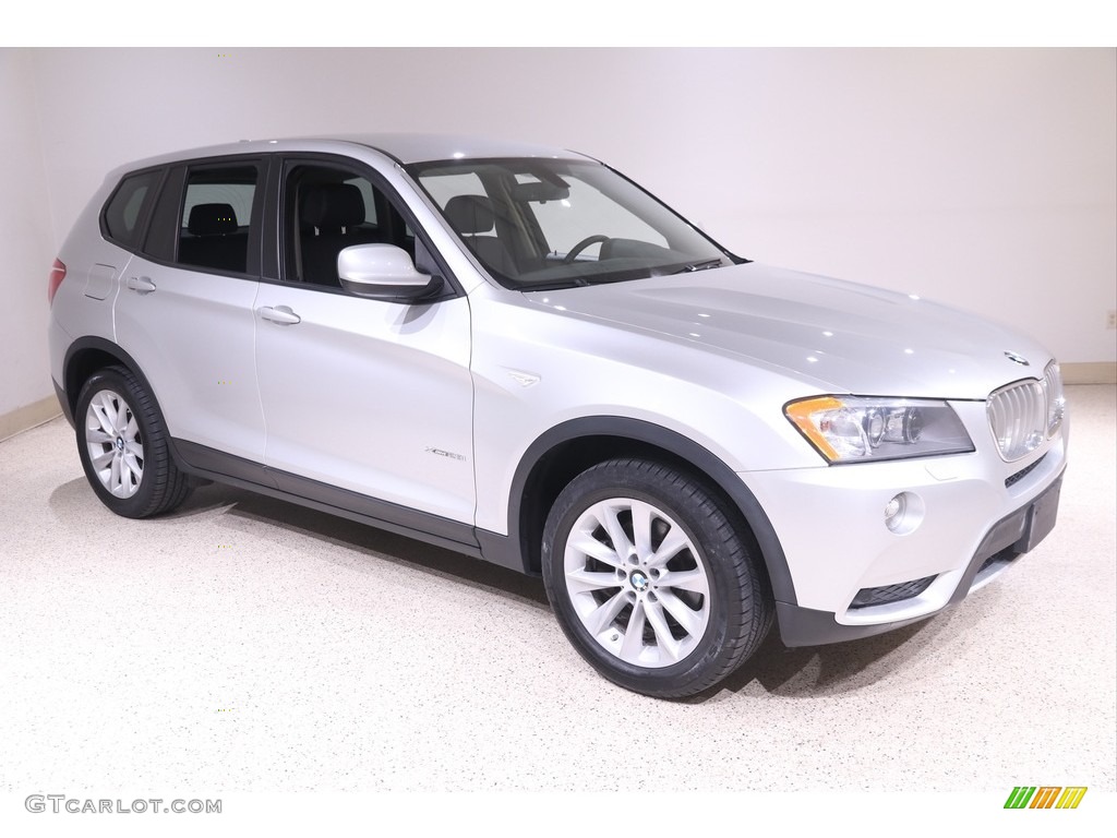 2014 X3 xDrive28i - Titanium Silver Metallic / Black photo #1