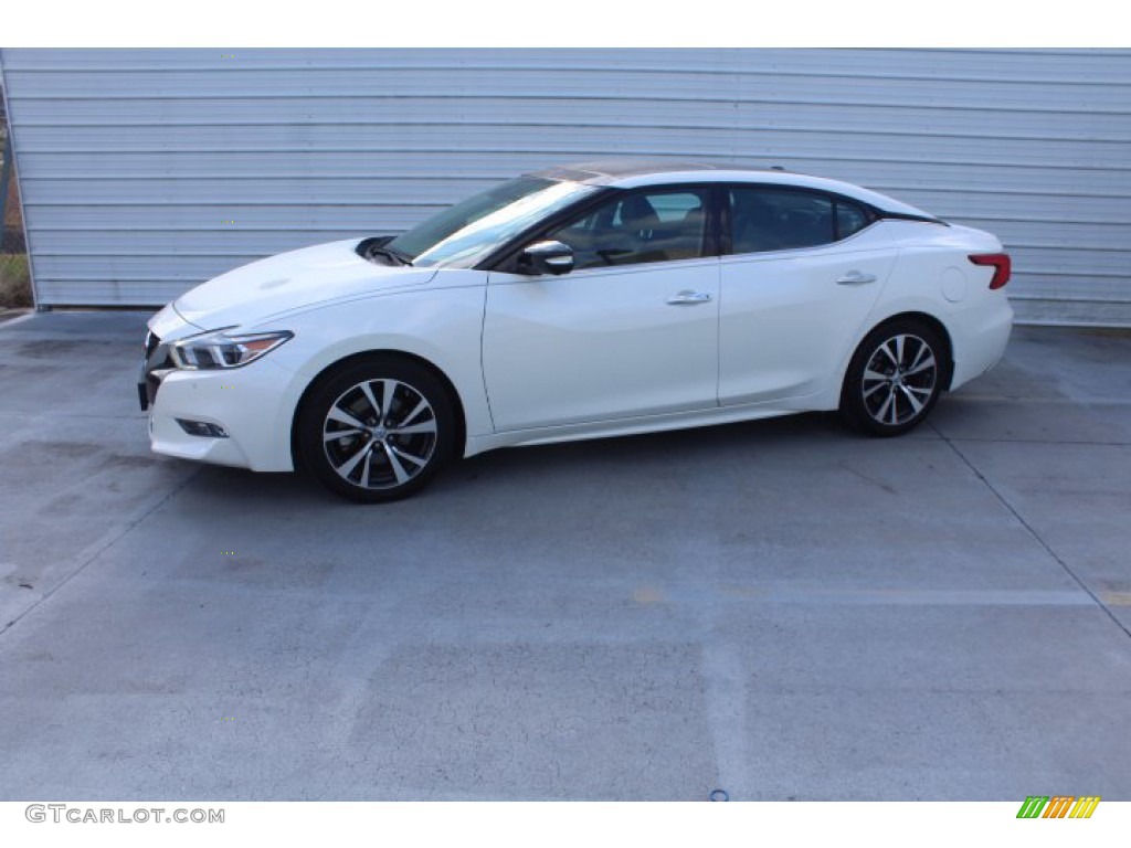 2017 Maxima Platinum - Pearl White / Charcoal photo #5