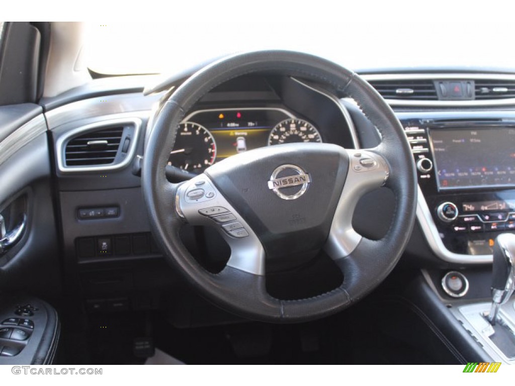 2016 Nissan Murano SV Graphite Steering Wheel Photo #141331458