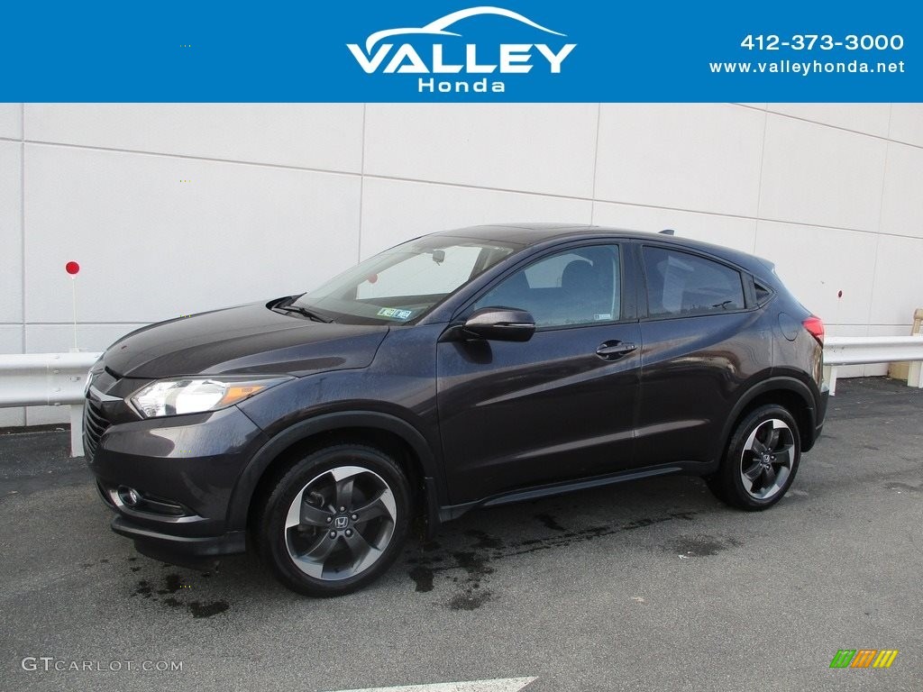 2018 HR-V EX AWD - Mulberry Metallic / Black photo #1