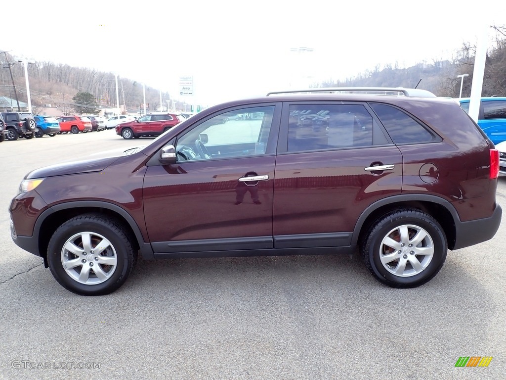 2011 Sorento LX - Spicy Red / Beige photo #2