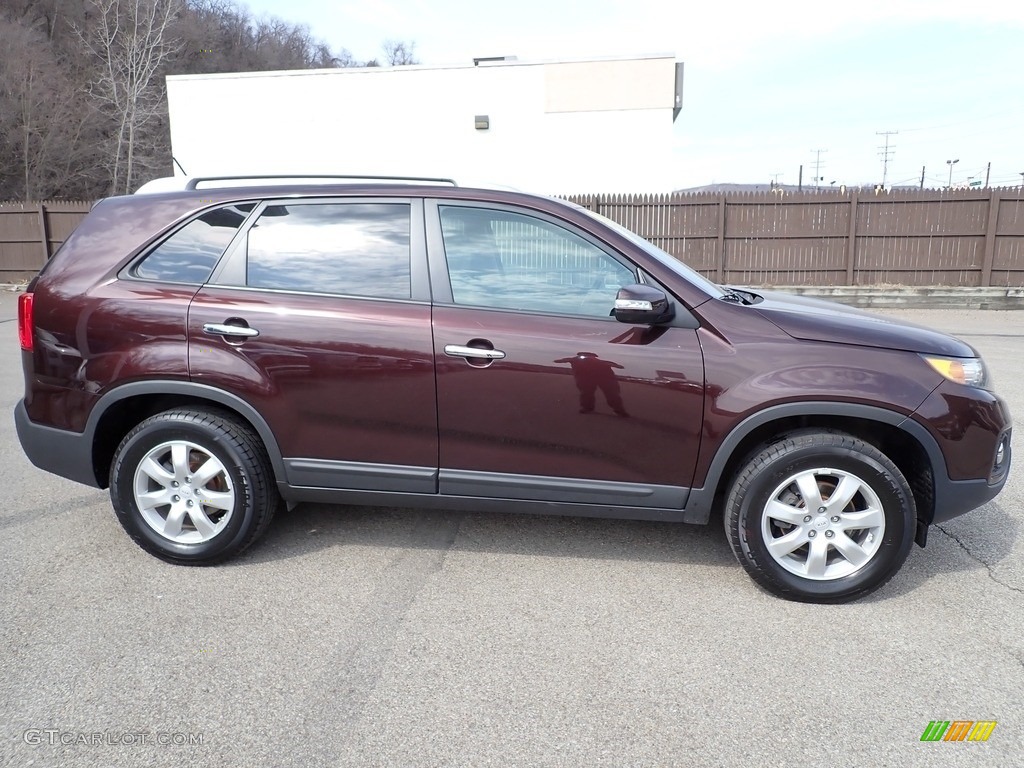 2011 Sorento LX - Spicy Red / Beige photo #7