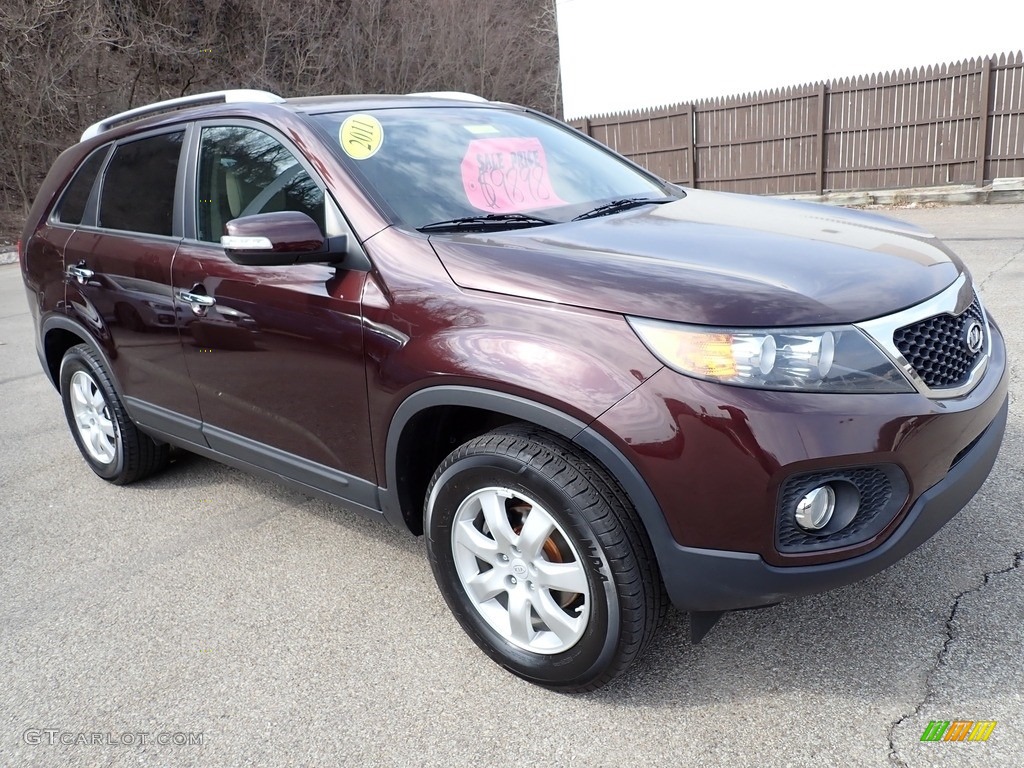 2011 Sorento LX - Spicy Red / Beige photo #8