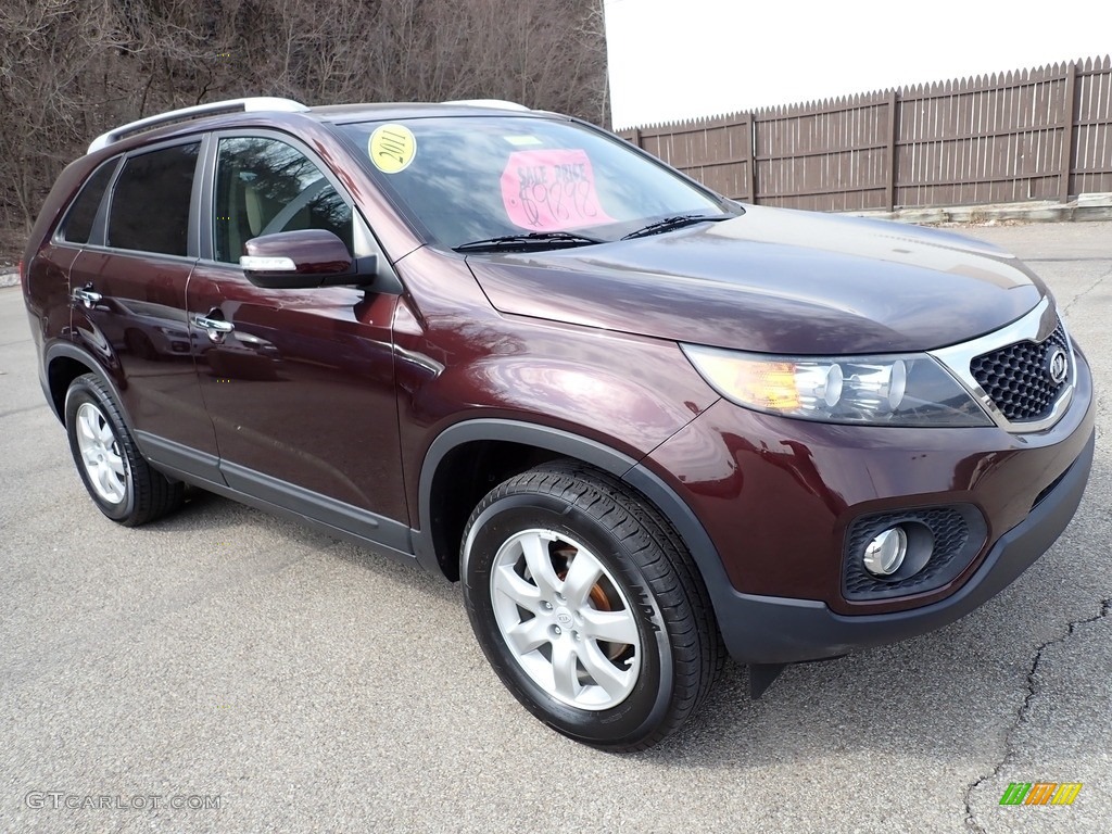 2011 Sorento LX - Spicy Red / Beige photo #8