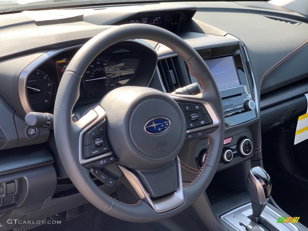 2021 Subaru Crosstrek Premium Black Steering Wheel Photo #141333846