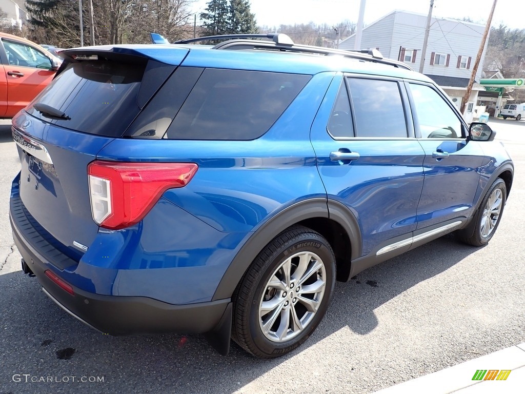 2020 Explorer XLT 4WD - Atlas Blue Metallic / Sandstone photo #6