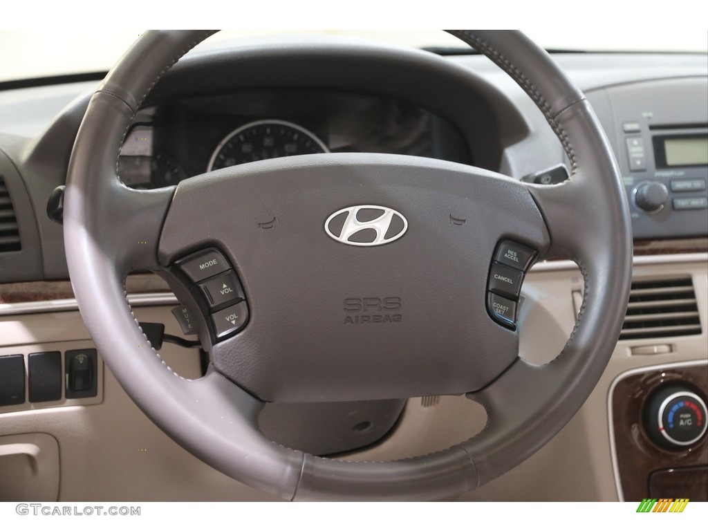 2007 Sonata SE V6 - Powder White Pearl / Beige photo #7