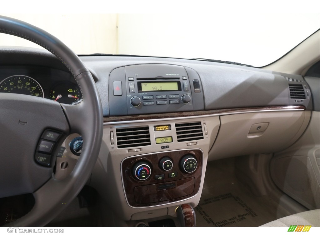 2007 Sonata SE V6 - Powder White Pearl / Beige photo #9