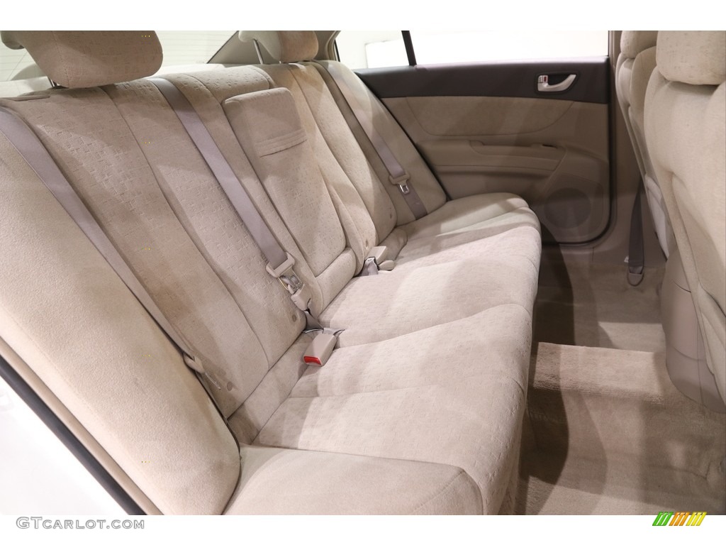 2007 Sonata SE V6 - Powder White Pearl / Beige photo #14