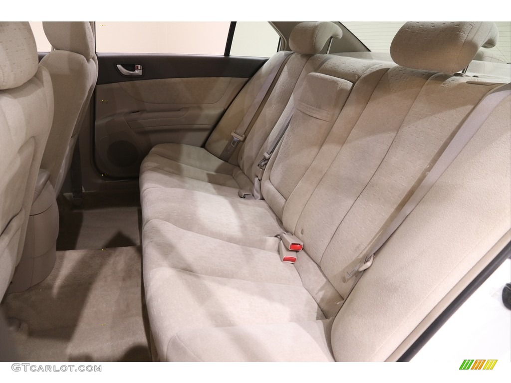 2007 Sonata SE V6 - Powder White Pearl / Beige photo #15