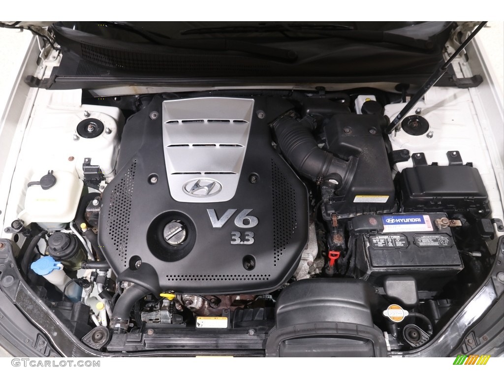 2007 Sonata SE V6 - Powder White Pearl / Beige photo #17