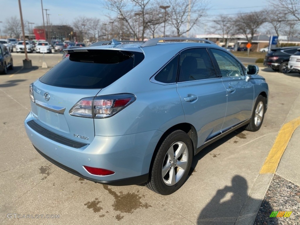 2010 RX 350 AWD - Cerulean Blue Metallic / Parchment/Brown Walnut photo #2