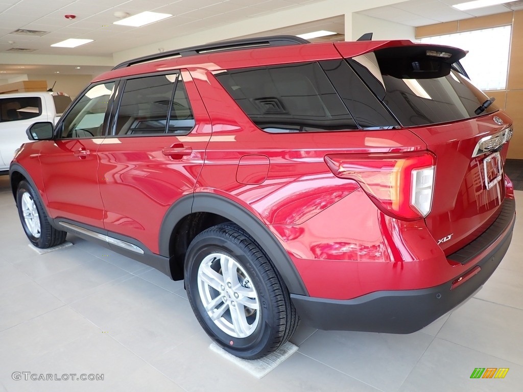 2021 Explorer XLT 4WD - Rapid Red Metallic / Sandstone photo #2