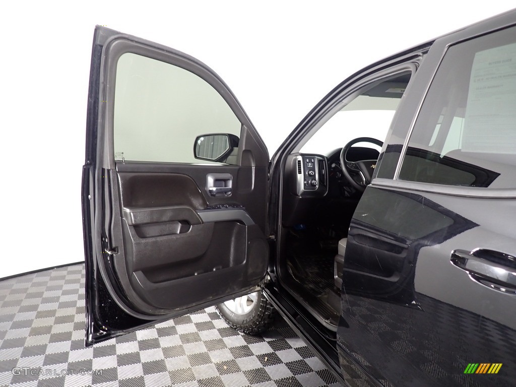 2015 Silverado 1500 LT Double Cab 4x4 - Black / Jet Black photo #18