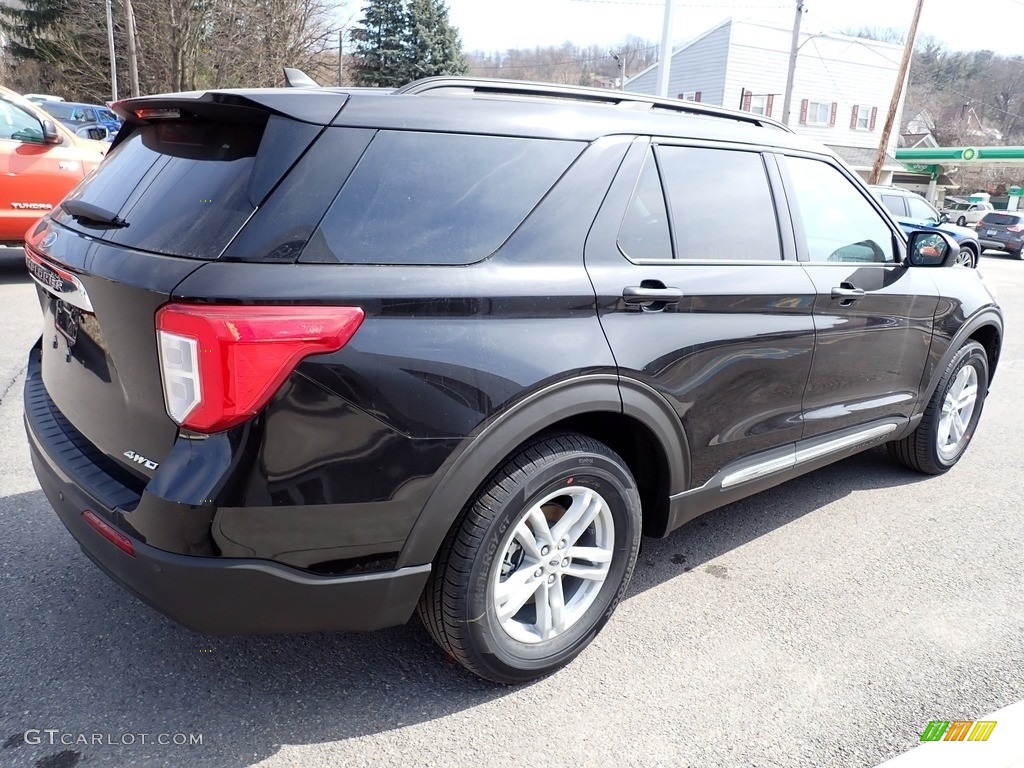 2021 Explorer XLT 4WD - Agate Black Metallic / Ebony photo #6