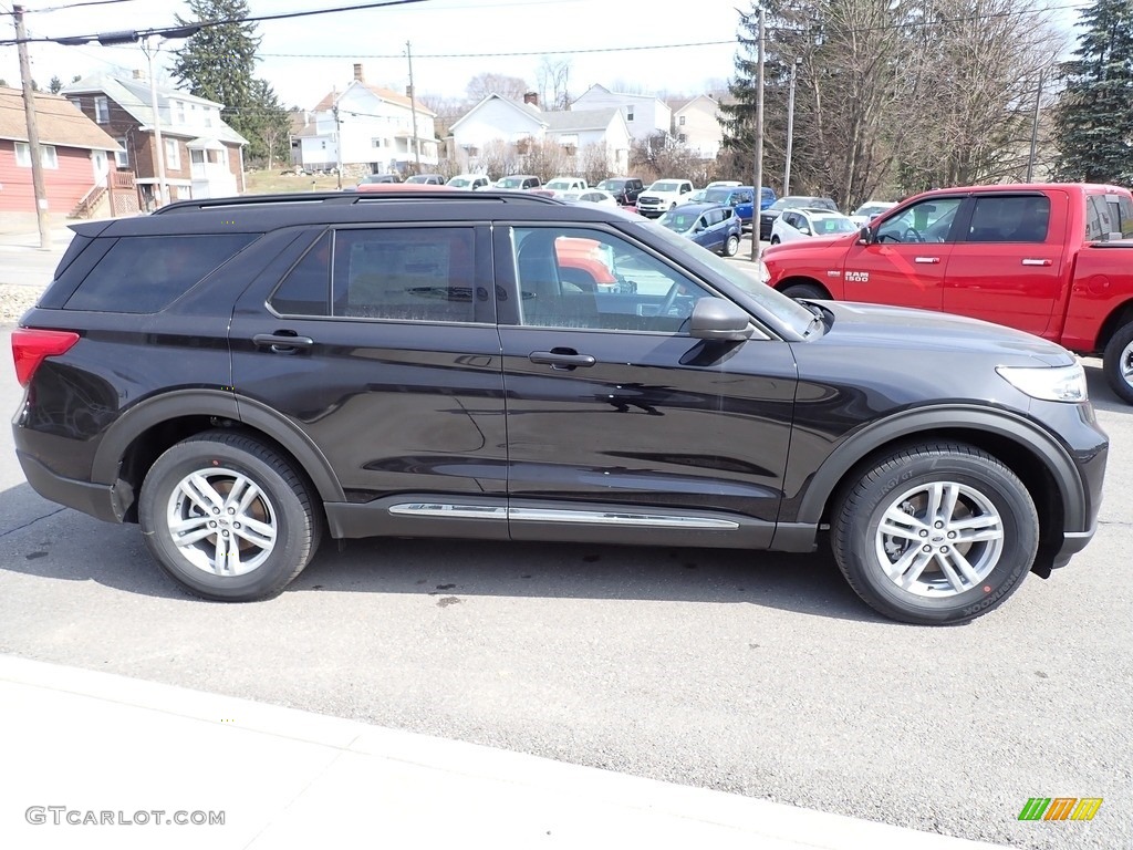2021 Explorer XLT 4WD - Agate Black Metallic / Ebony photo #7